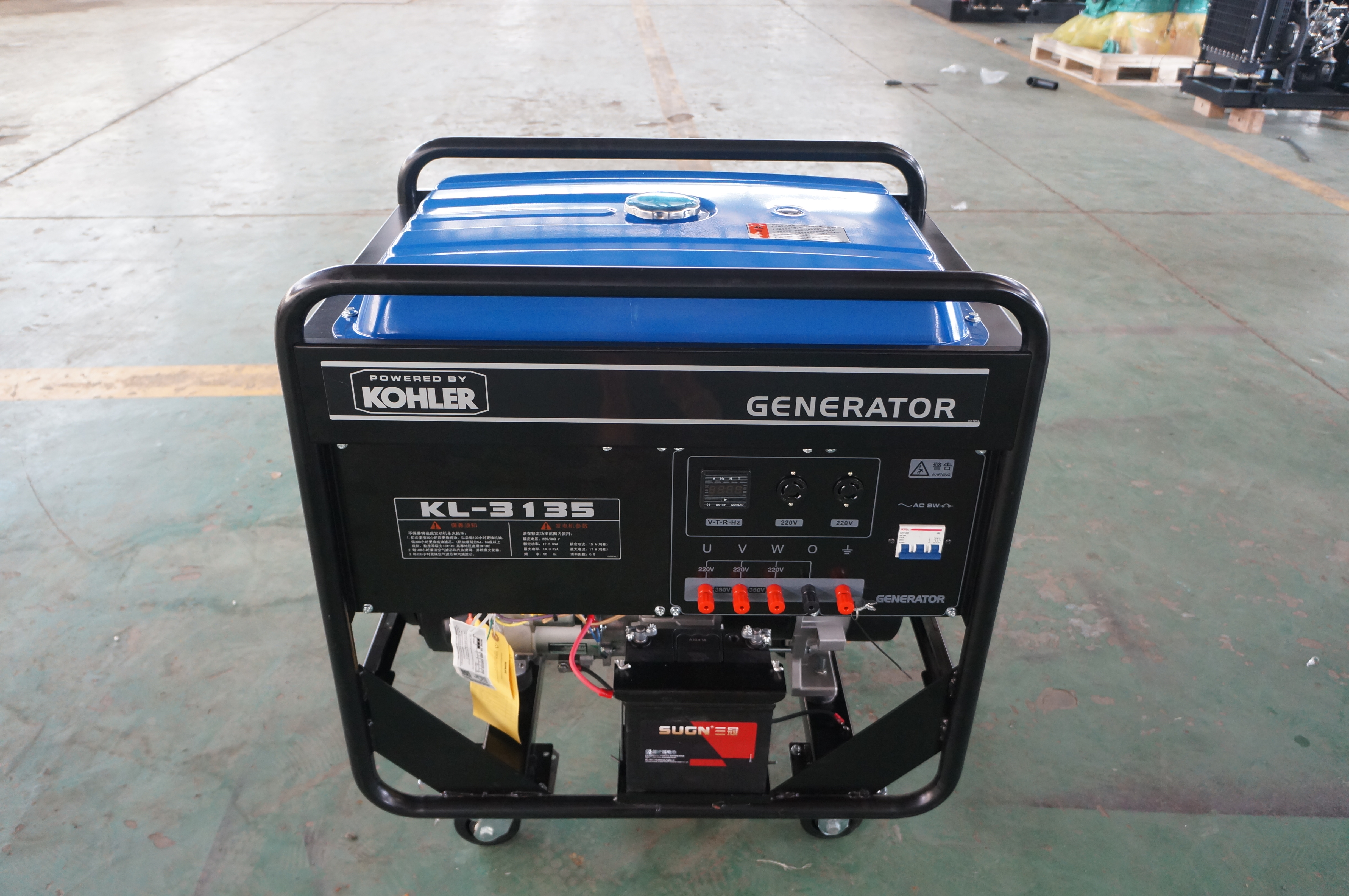 2020年11月4日，美國(guó)科勒汽油機(jī)15KW 2臺(tái)交付某公司使用