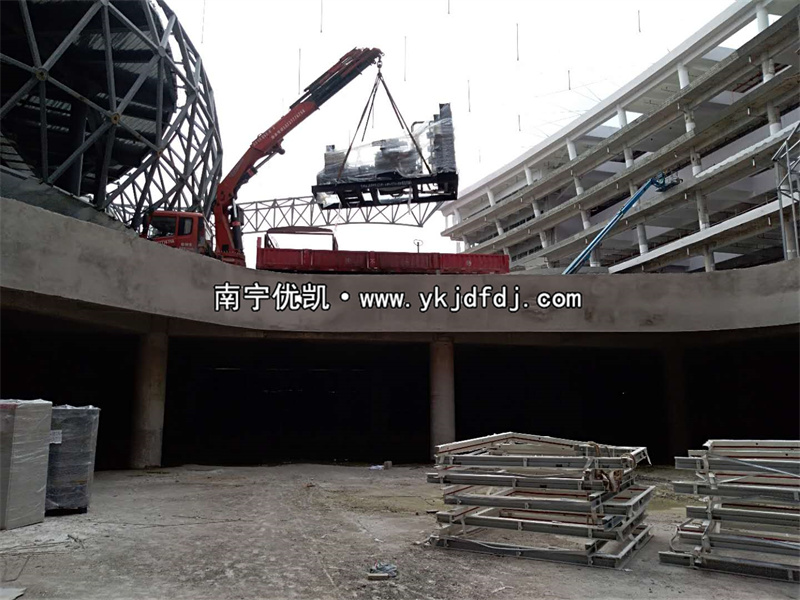 2022年6月15日，900KW上柴發(fā)電機(jī)組帶ATS柜通過驗(yàn)收交付某產(chǎn)業(yè)園