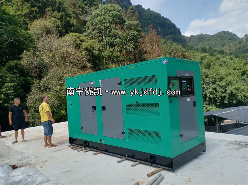2025年9月5日，崇左項目200kw低噪音柴油發(fā)電機(jī)組卸貨試機(jī)